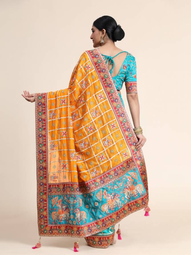 Sakhiya Panetar 3 Heavy Designer Wedding Wear Latest Saree Collection